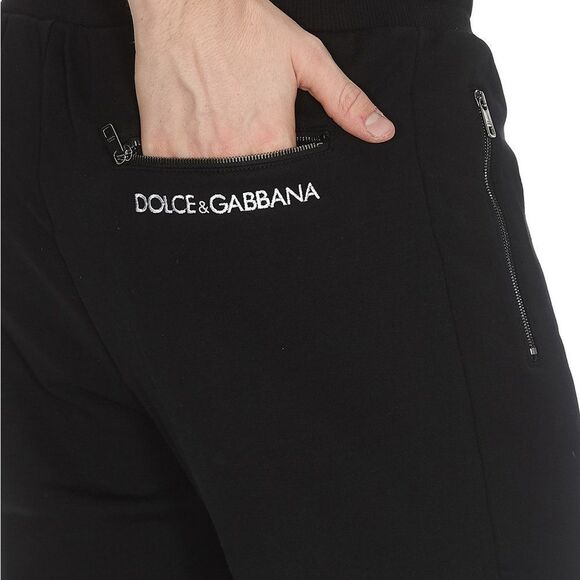 Dolce & Gabbana Pantalone Jersey Joggers Black size 10 NWT - Picture 3 of 9